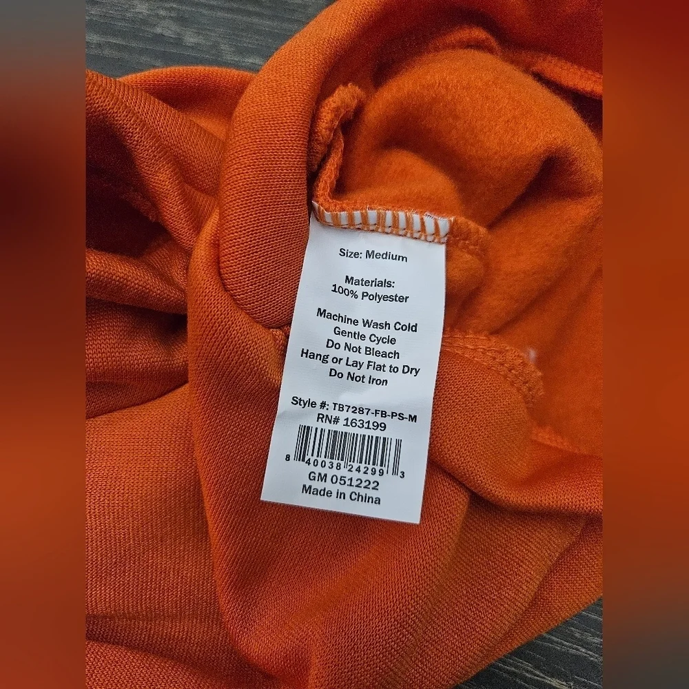 Orange Pet Costume with White Hood